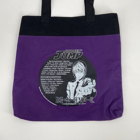 Anime death notes purple and black tote bag - Picture 2 of 5
